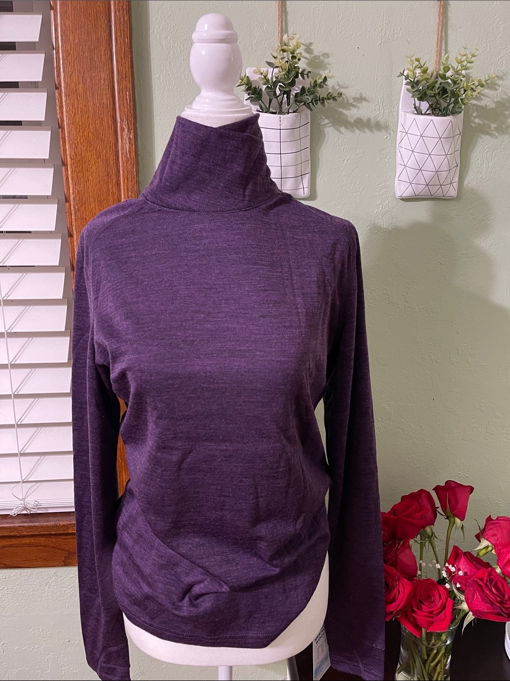 Cozy Purple Turtleneck Sweater